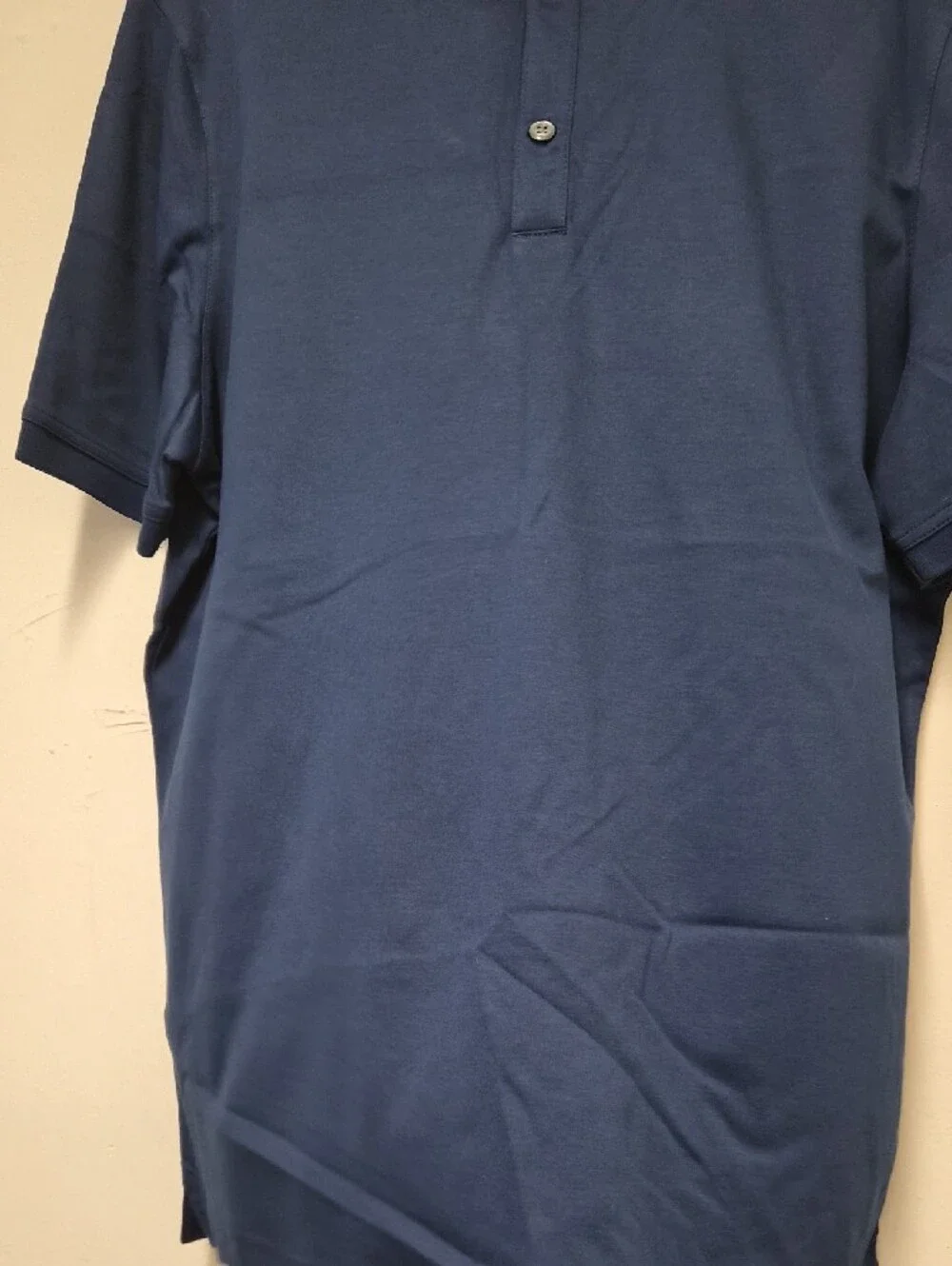 Banana Republic Men's Dark Navy Short-Sleeve Polo Size L